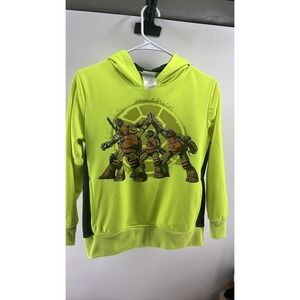 TMNT Teenage Mutant Ninja Turtles Boys Green Hoodie sz L